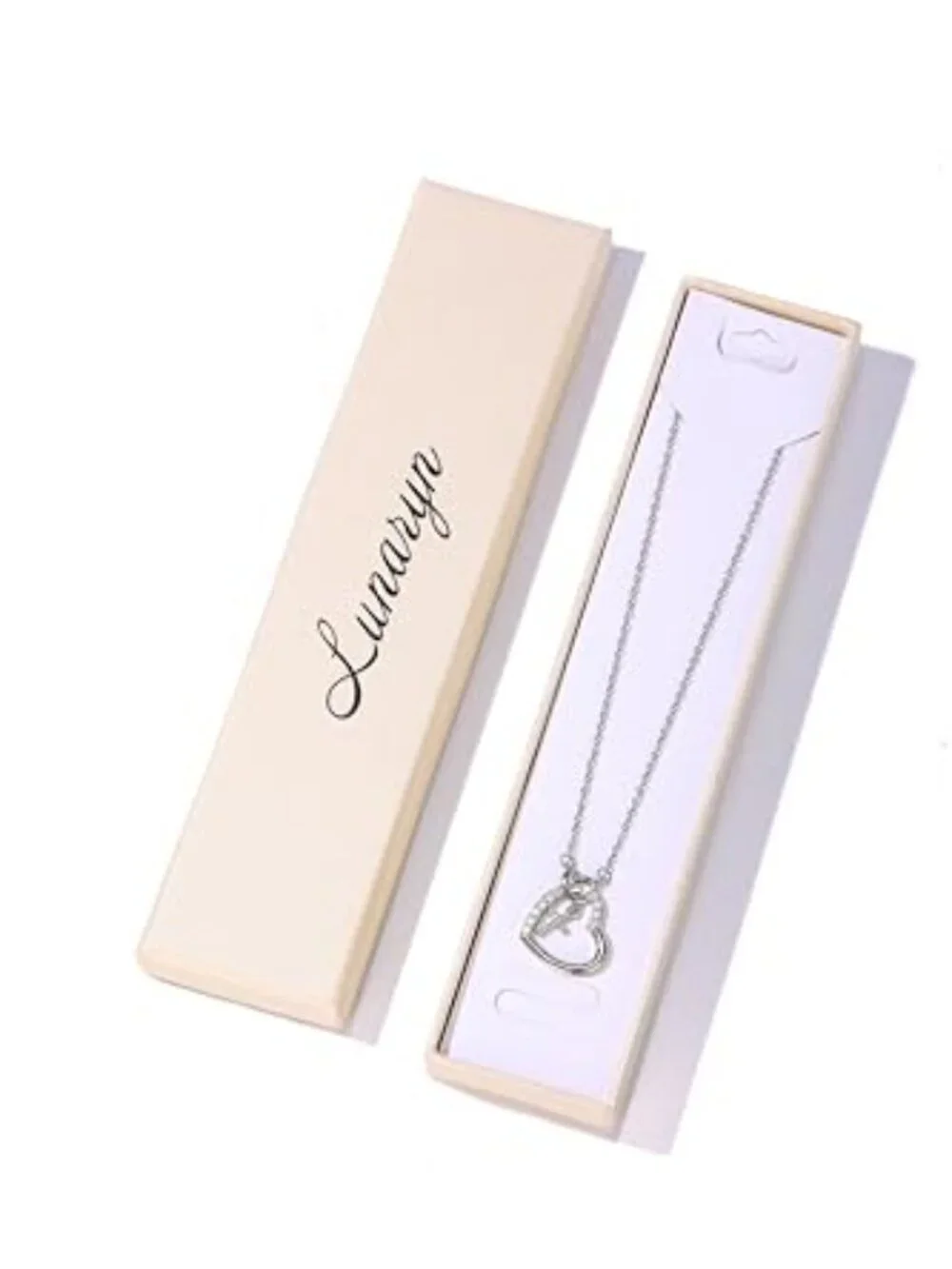 BRAND NEW Heart Cross Pendant Necklace for Women Teen Girls